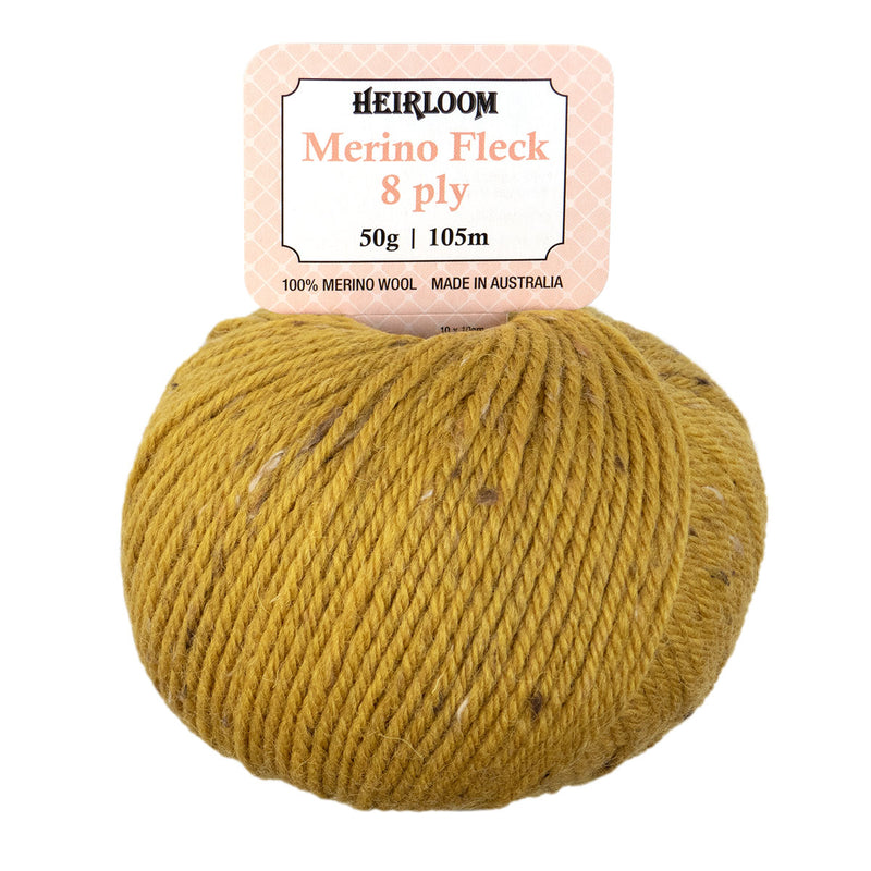 Heirloom Merino Fleck 8ply - 100% Merino Wool 50g