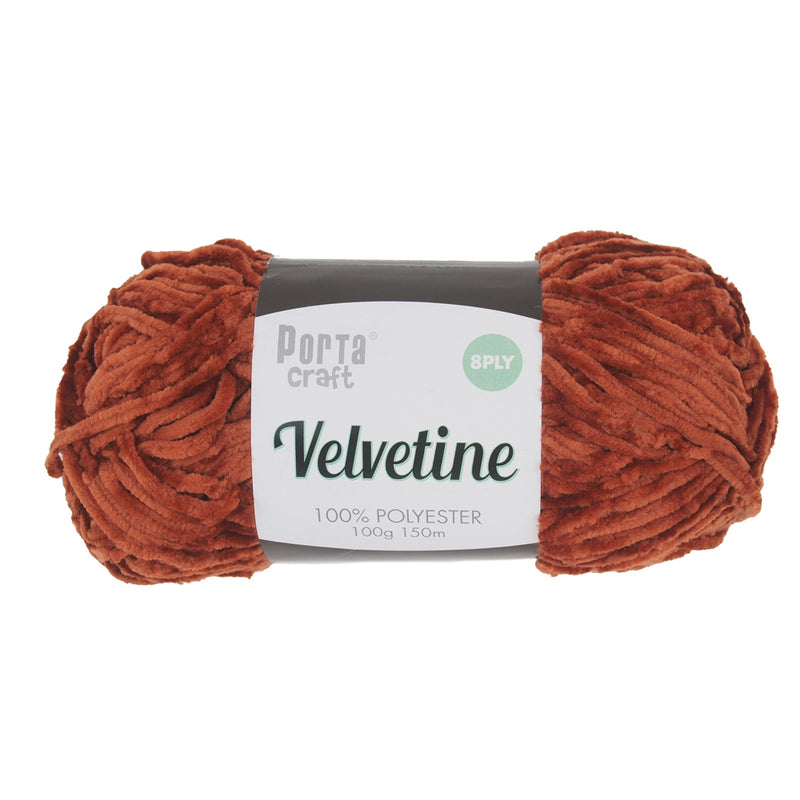 Porta Craft Velvetine Chenille Yarn 100g