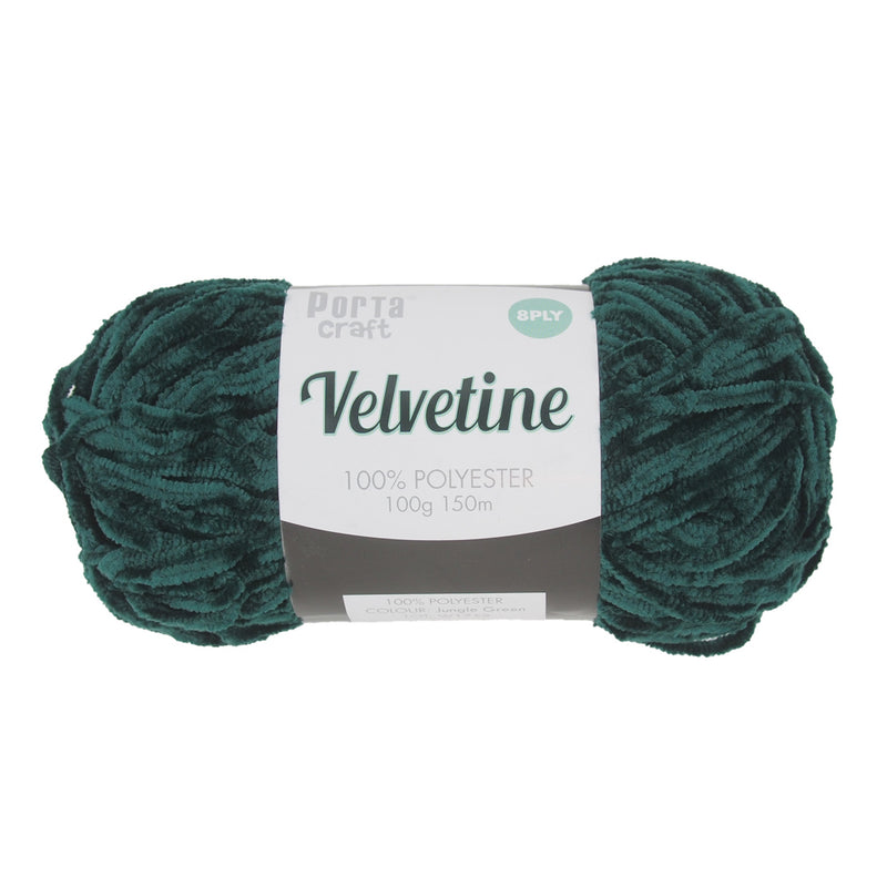 Porta Craft Velvetine Chenille Yarn 100g