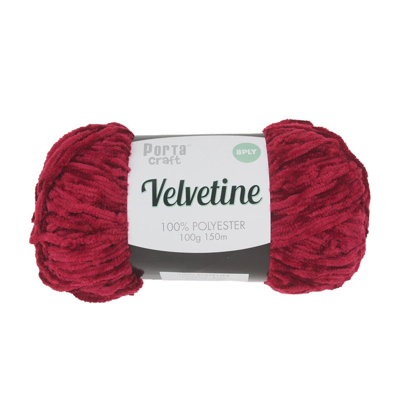 Porta Craft Velvetine Chenille Yarn 100g