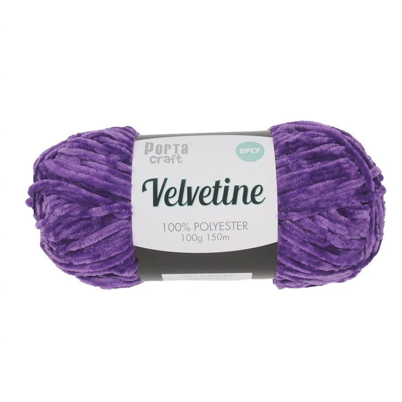 Porta Craft Velvetine Chenille Yarn 100g