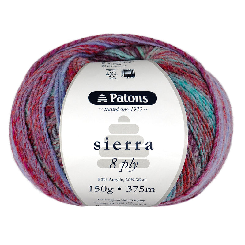 Patons Sierra 8ply 150g