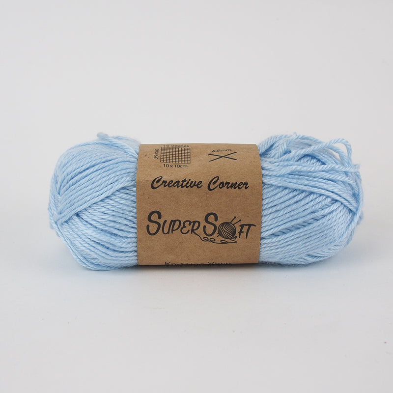 Creative Corner Super Soft yarn 8 ply 100g (35 colours available) - Oz Yarn