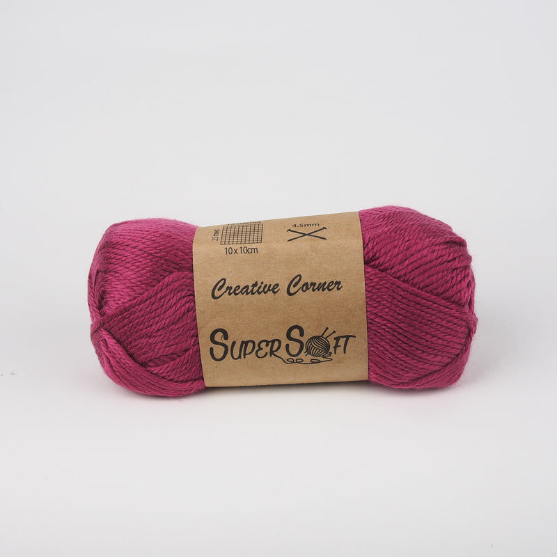 Creative Corner Super Soft yarn 8 ply 100g (35 colours available) - Oz Yarn