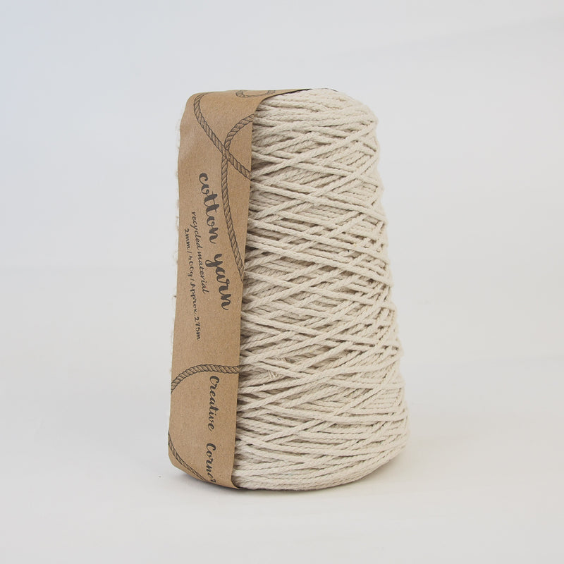 Creative Corner Macrame Cotton Rope 400g - Recycled material - Oz Yarn