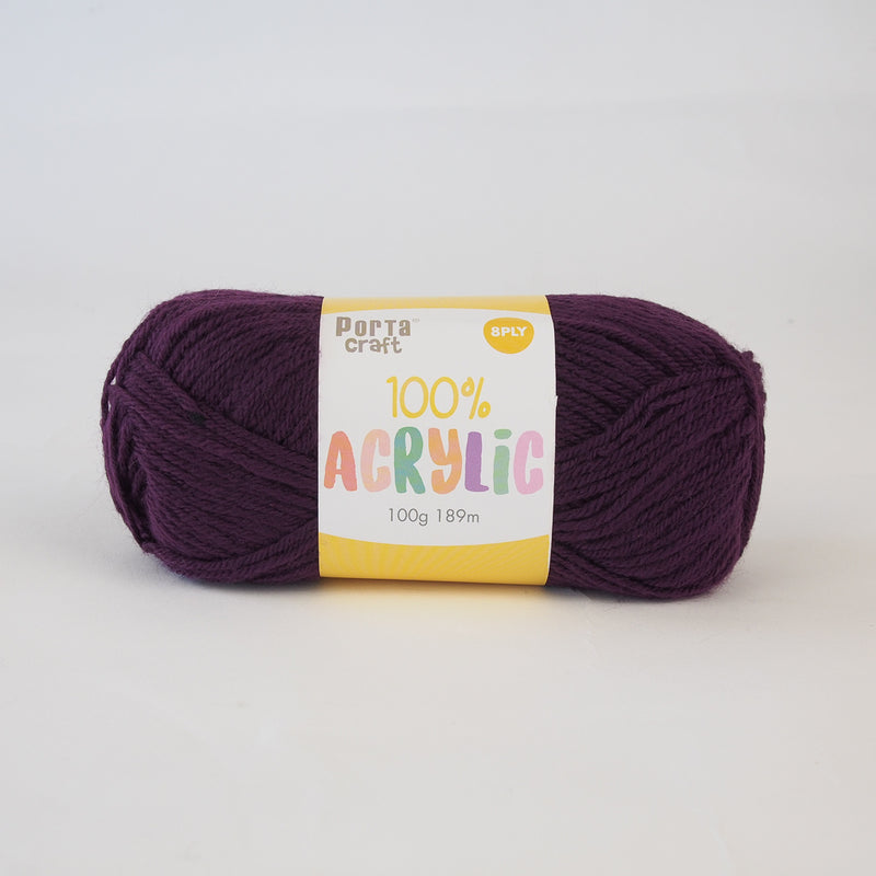 Porta Craft 100% acrylic 8ply - Oz Yarn