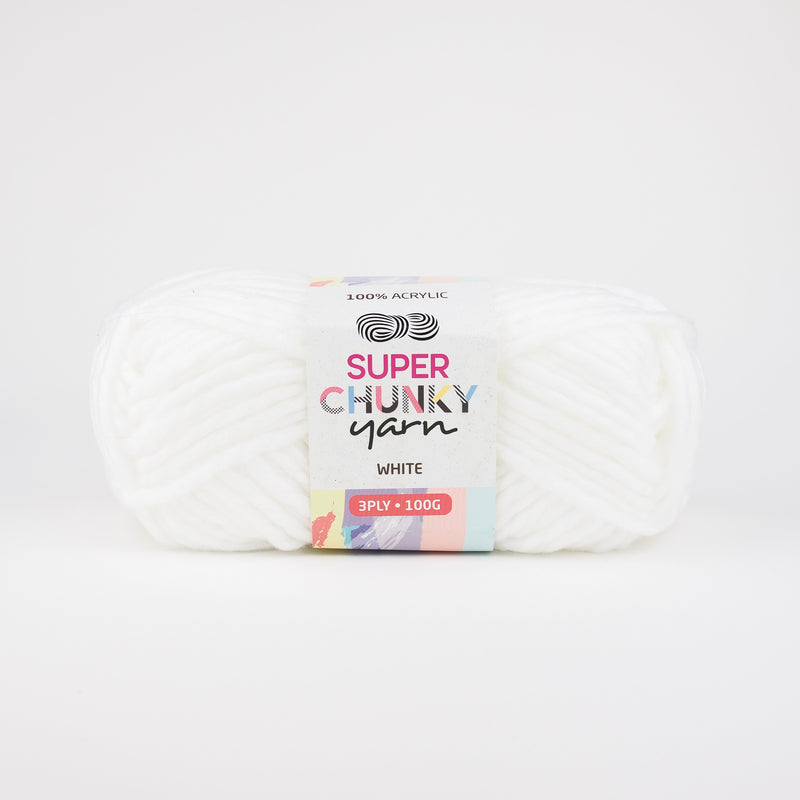 Super Chunky Acrylic Yarn 100g (14 Colours available) - Oz Yarn