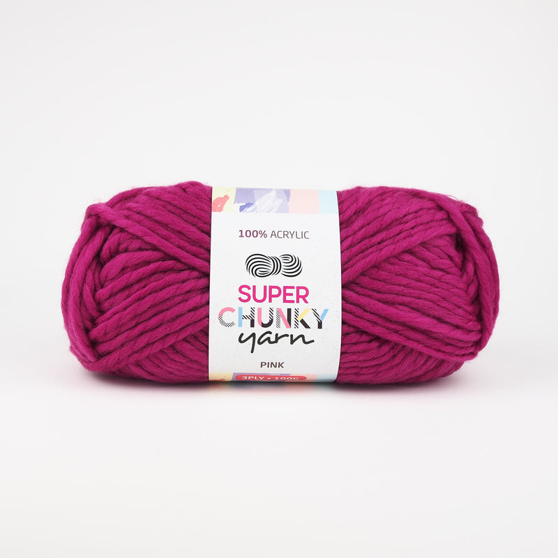 Super Chunky Acrylic Yarn 100g (14 Colours available) - Oz Yarn