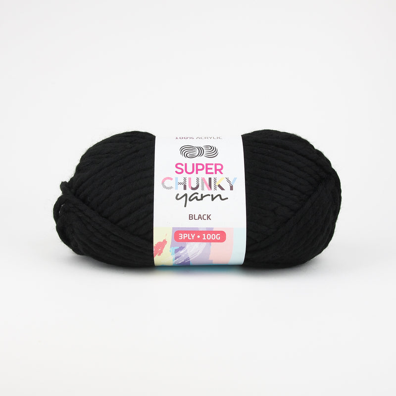 Super Chunky Acrylic Yarn 100g (14 Colours available) - Oz Yarn