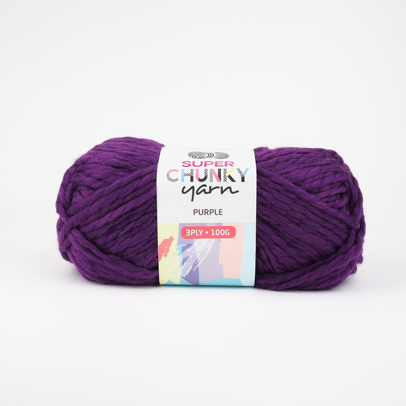 Super Chunky Acrylic Yarn 100g (14 Colours available) - Oz Yarn