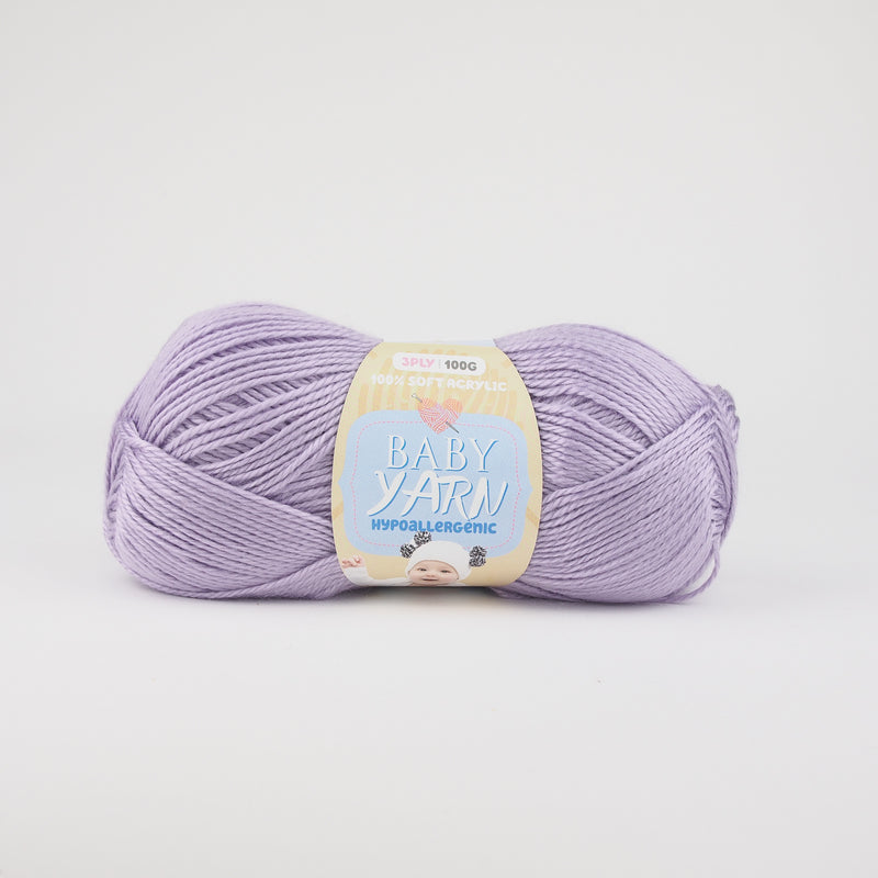 Baby yarn (Hypoallergenic) - 3 ply - 100% Acrylic (13 colours) - Oz Yarn