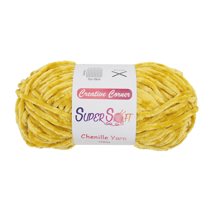 Creative Corner SuperSoft Chenille Chunky Yarn 100g