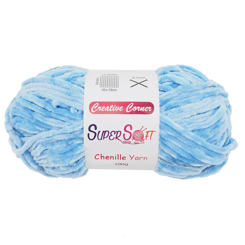 Creative Corner SuperSoft Chenille Chunky Yarn 100g