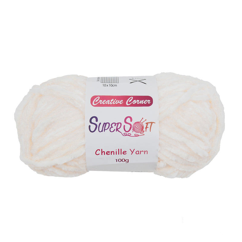 Creative Corner SuperSoft Chenille Chunky Yarn 100g