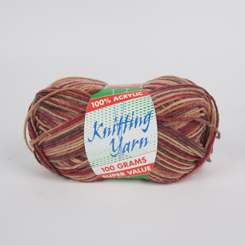 Yatsal Knitting Yarn 8 ply 100g - Multicolour - Oz Yarn