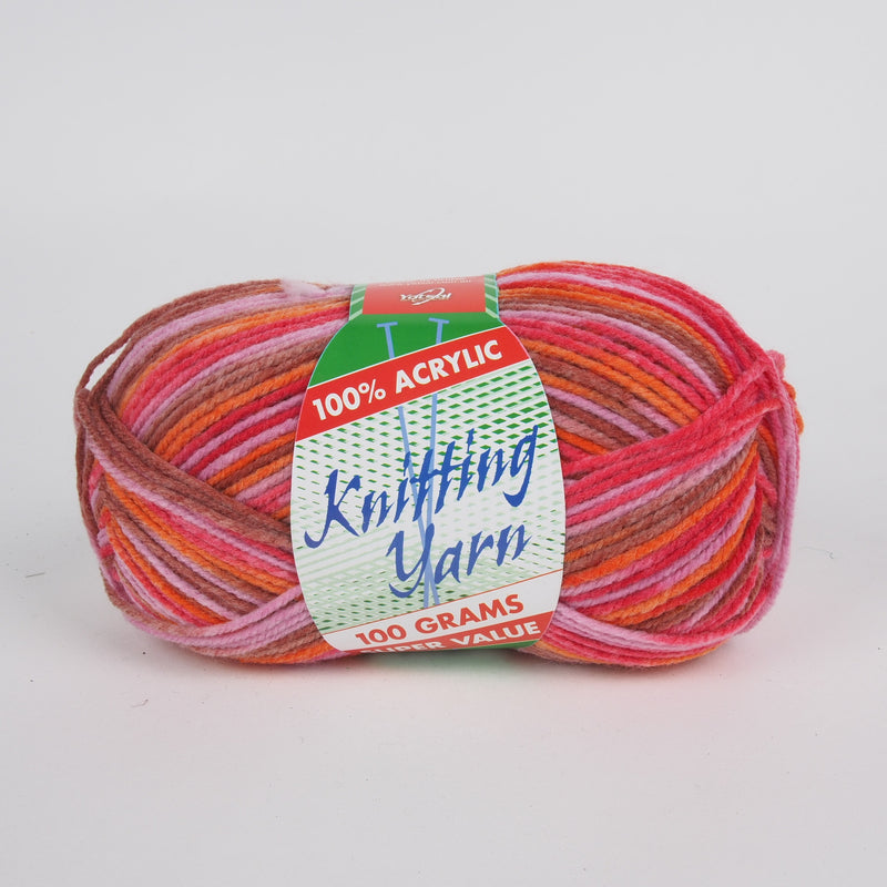 Yatsal Knitting Yarn 8 ply 100g - Multicolour - Oz Yarn