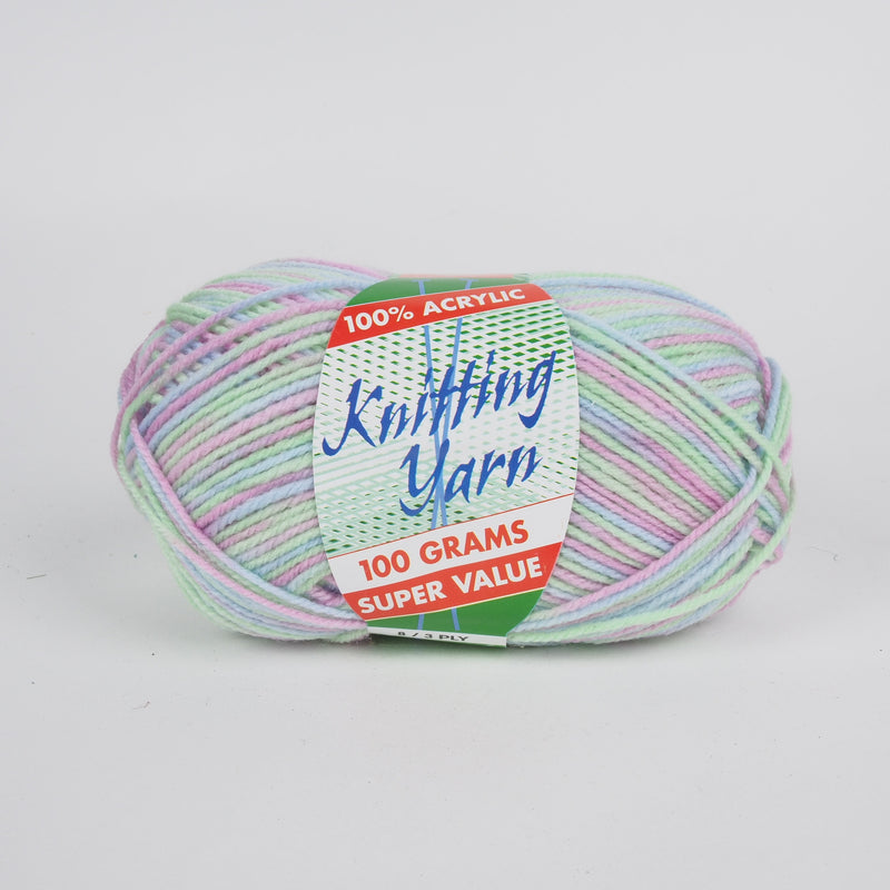 Yatsal Knitting Yarn 8 ply 100g - Multicolour - Oz Yarn