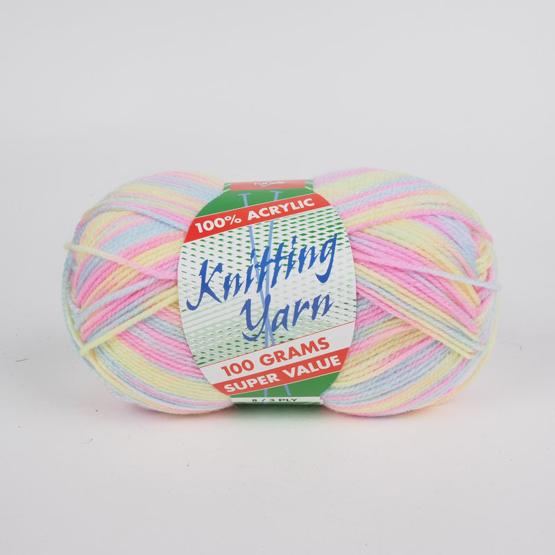 Yatsal Knitting Yarn 8 ply 100g - Multicolour - Oz Yarn