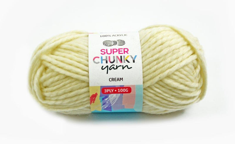 Super Chunky Acrylic Yarn 100g (14 Colours available) - Oz Yarn