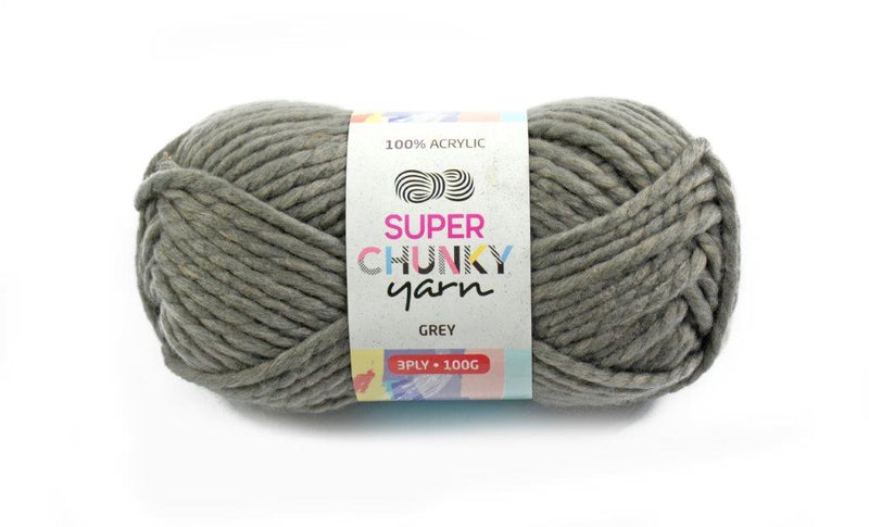 Super Chunky Acrylic Yarn 100g (14 Colours available) - Oz Yarn