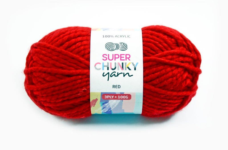 Super Chunky Acrylic Yarn 100g (14 Colours available) - Oz Yarn