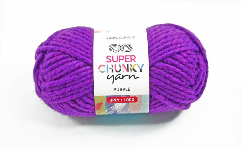 Super Chunky Acrylic Yarn 100g (14 Colours available) - Oz Yarn