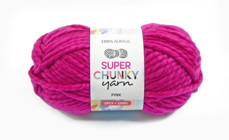 Super Chunky Acrylic Yarn 100g (14 Colours available) - Oz Yarn